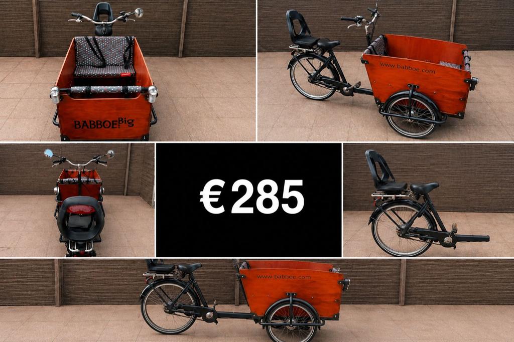 BABBOEBIG bakfiets, Ophalen of Verzenden, Zo goed als nieuw, 1 kind