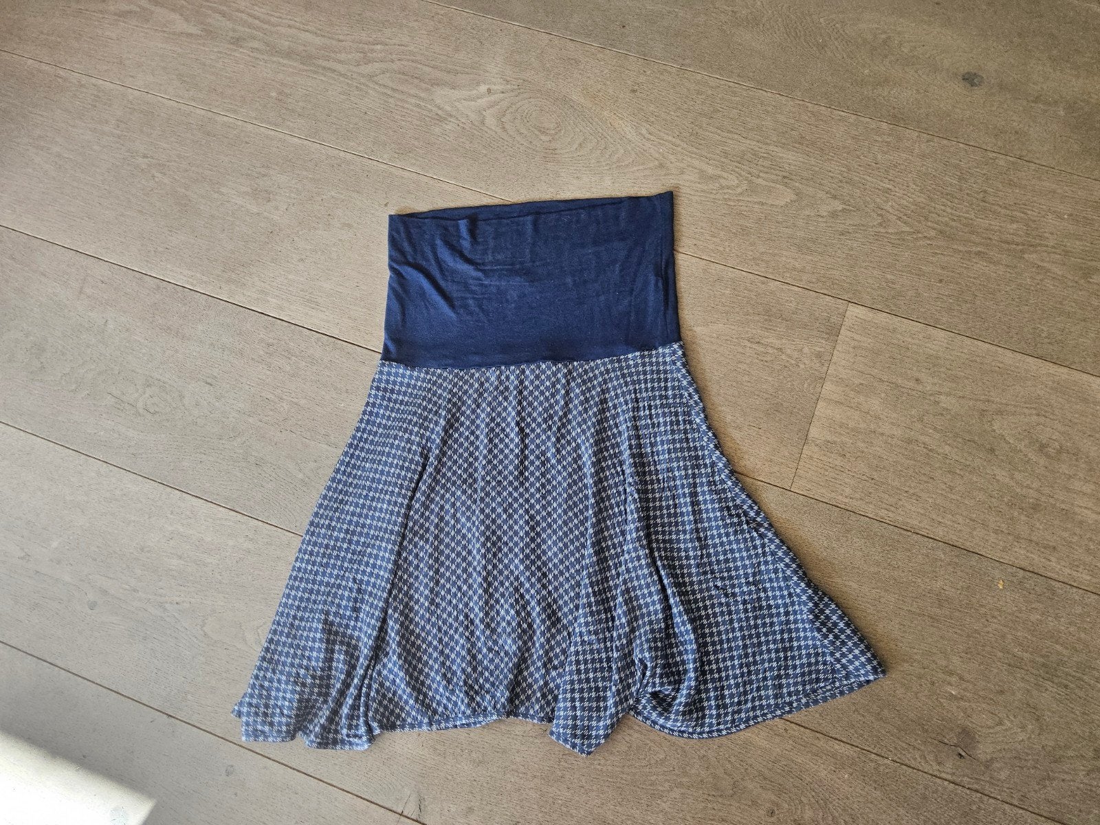 Leuke blauwe zijden zomerrok met patroon, maat M Sissy Boy, Maat 38/40 (M), Blauw, Ophalen of Verzenden, Boven de knie