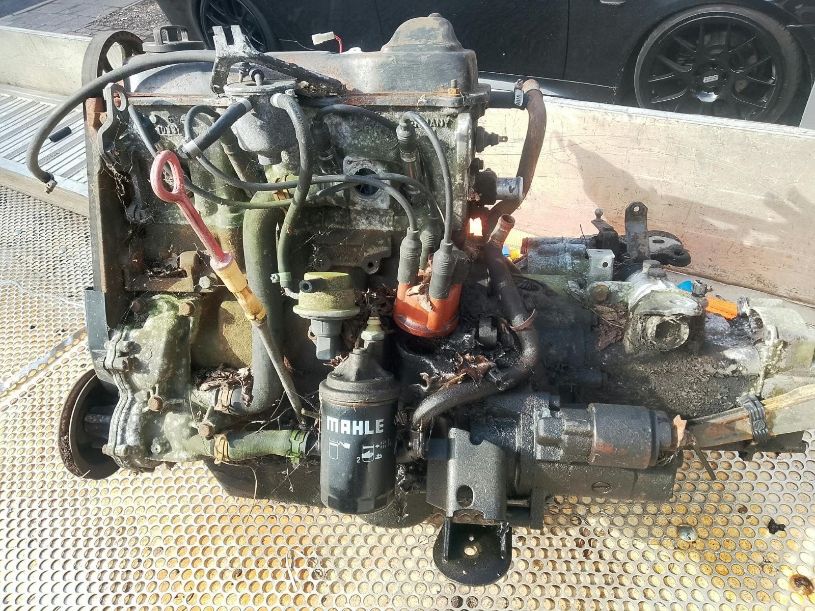 motorblok 1.8 uit caddy mk1 opknapper, Ophalen of Verzenden, Gebruikt, Volkswagen