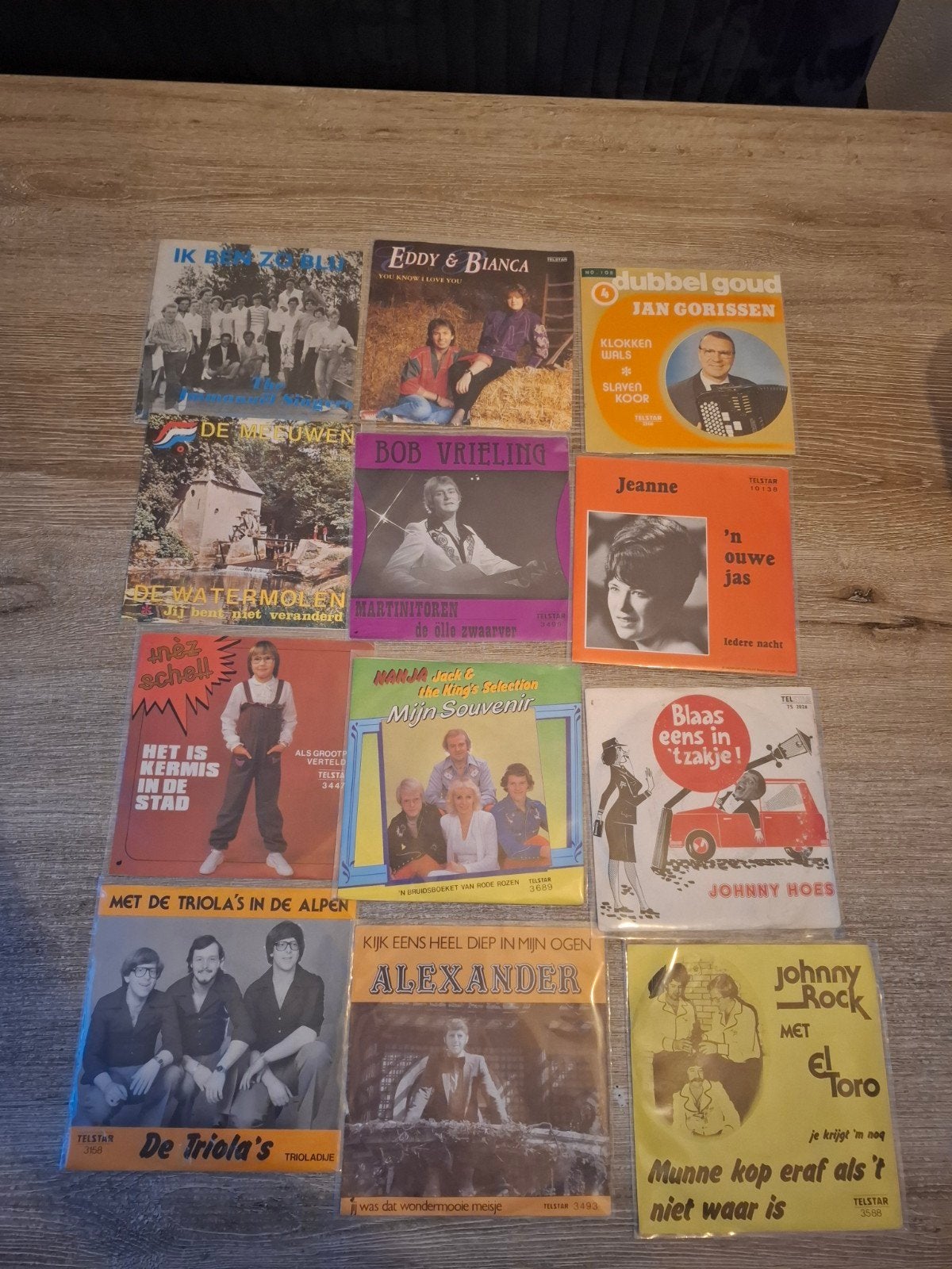Setje telstar singels, Cd's en Dvd's, Vinyl | Nederlandstalig, Ophalen of Verzenden, Gebruikt, Overige formaten, Levenslied of Smartlap