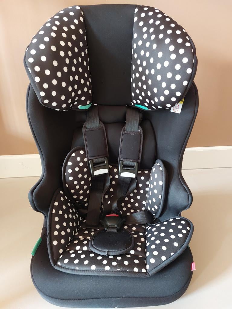 Autostoel zwart HEMA isofix verhoger kind 76-140 cm, >15 mnd, 9 t/m 18 kg, Zijbescherming, Zo goed als nieuw, Isofix