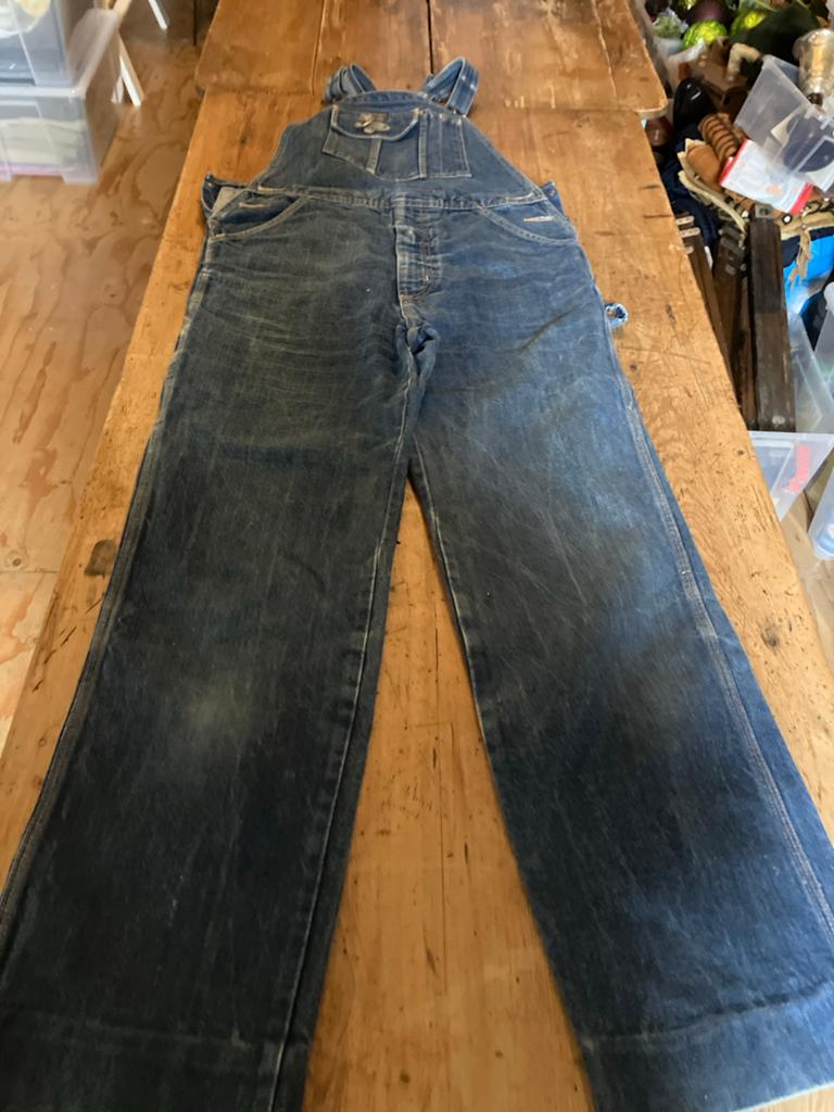 Vintage Denim Wrangler tuinbroek, maat 30 - 36, Ophalen of Verzenden