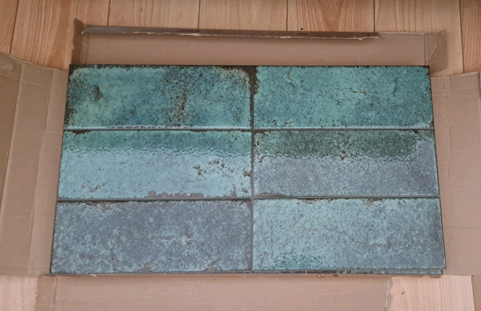 4X Porceli Anosa Brick Vetri Green L Wandtegels 33,3 X 59,2, Doe-het-zelf en Verbouw, Ophalen, Nieuw, Minder dan 20 cm, 20 tot 40 cm