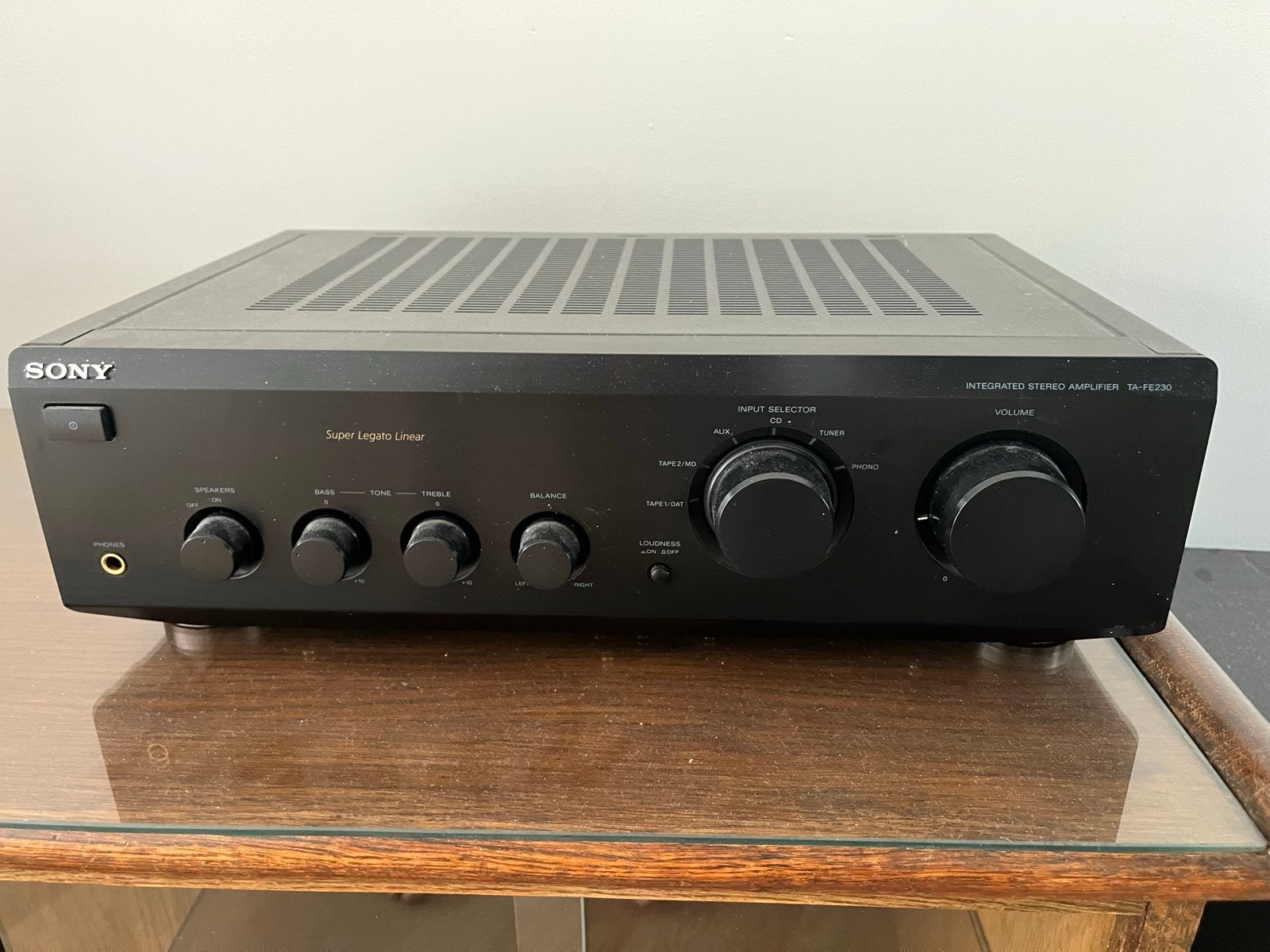 Sony TA-FE230 stereoversterker met 2 B&F luidsprekers, Ophalen, Gebruikt, Sony, Minder dan 60 watt