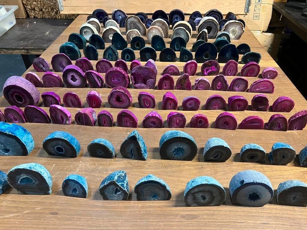 Agaat geode mix 121 stuks, Ophalen, Mineraal