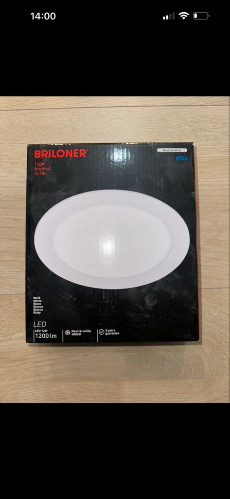 Briloner LED Plafondlamp - Neutraal Wit 4000K, 1200lm, Huis en Inrichting, Ophalen of Verzenden, Nieuw