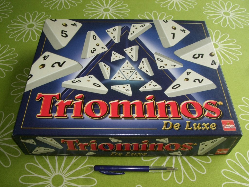 Triominos de luxe - Kijken, aanleggen, scoren...winnen!, Een of twee spelers, Ophalen of Verzenden, Zo goed als nieuw