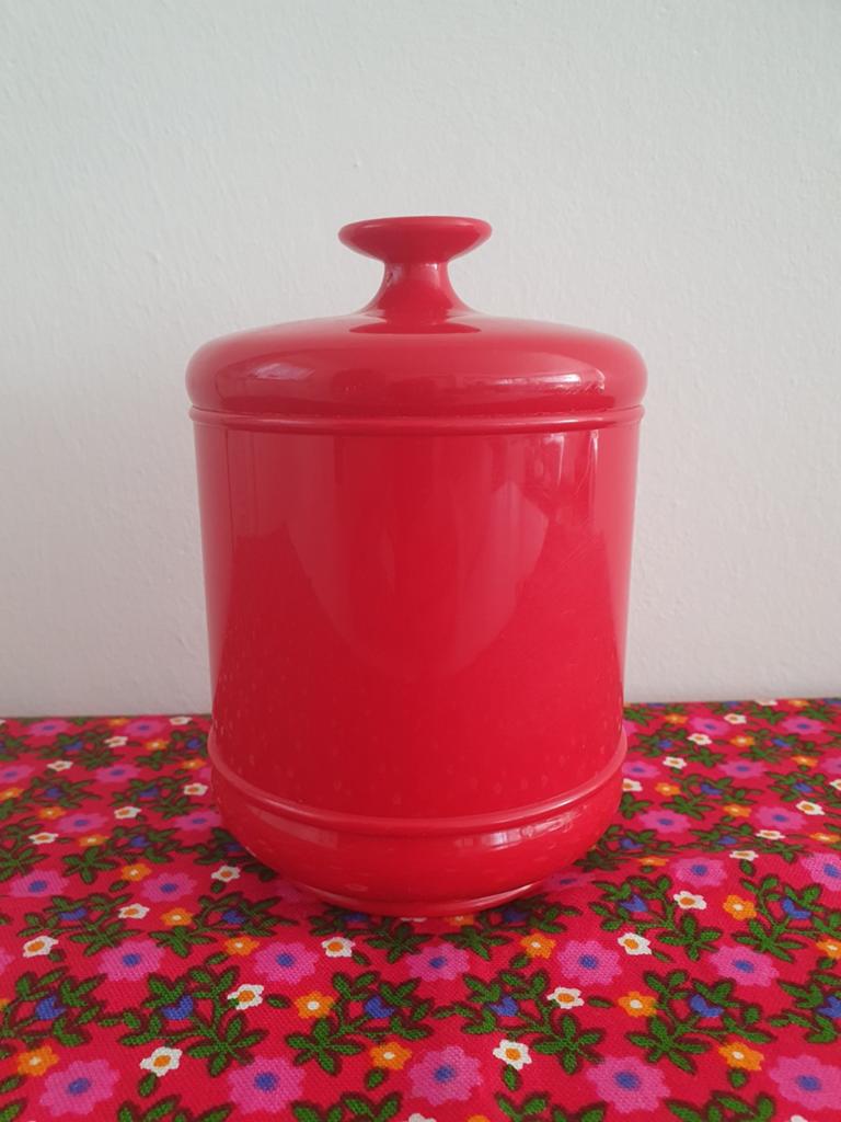 Emsa retro vintage pot bus EMSA West Germany rood, Verzamelen, Retro, Ophalen of Verzenden, Huis en Inrichting