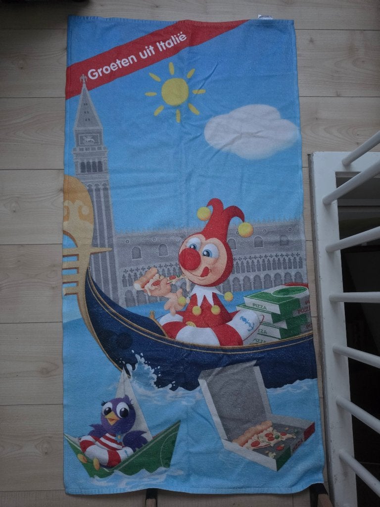 Jokie en jet efteling bad handdoek italie, Ophalen of Verzenden, Zo goed als nieuw, Overige typen