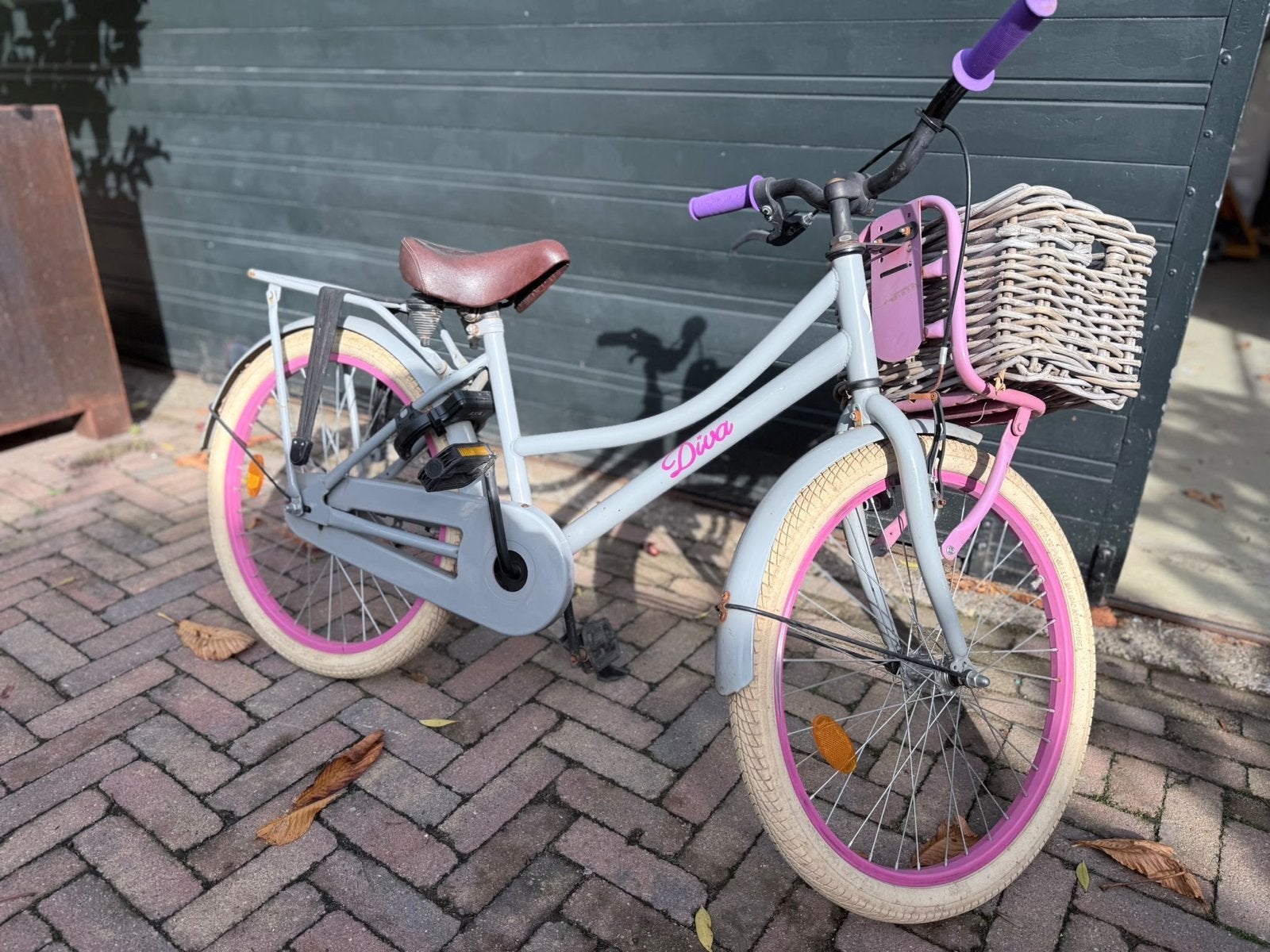 Diva kinderfiets 22 inch, Ophalen, Gebruikt, 20 inch of meer