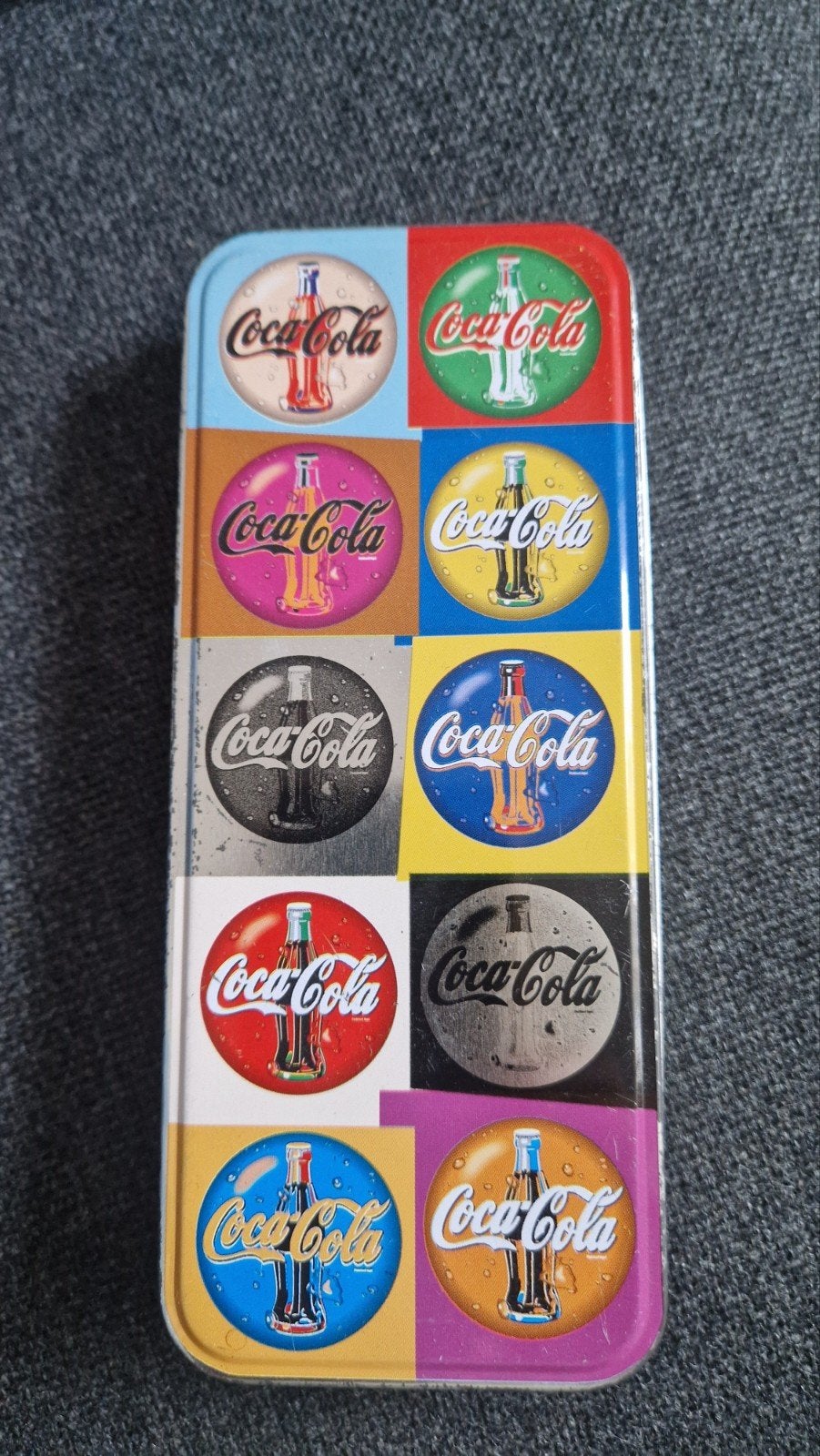 Vintage Coca-Cola blikje - Pop Art design, Ophalen, Gebruikt