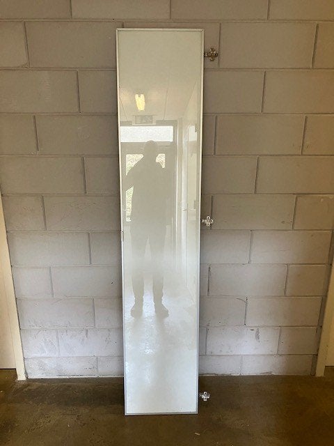 Billie Ikea kastdeur wit glas, Ophalen, Minder dan 50 cm, Gebruikt, Glas