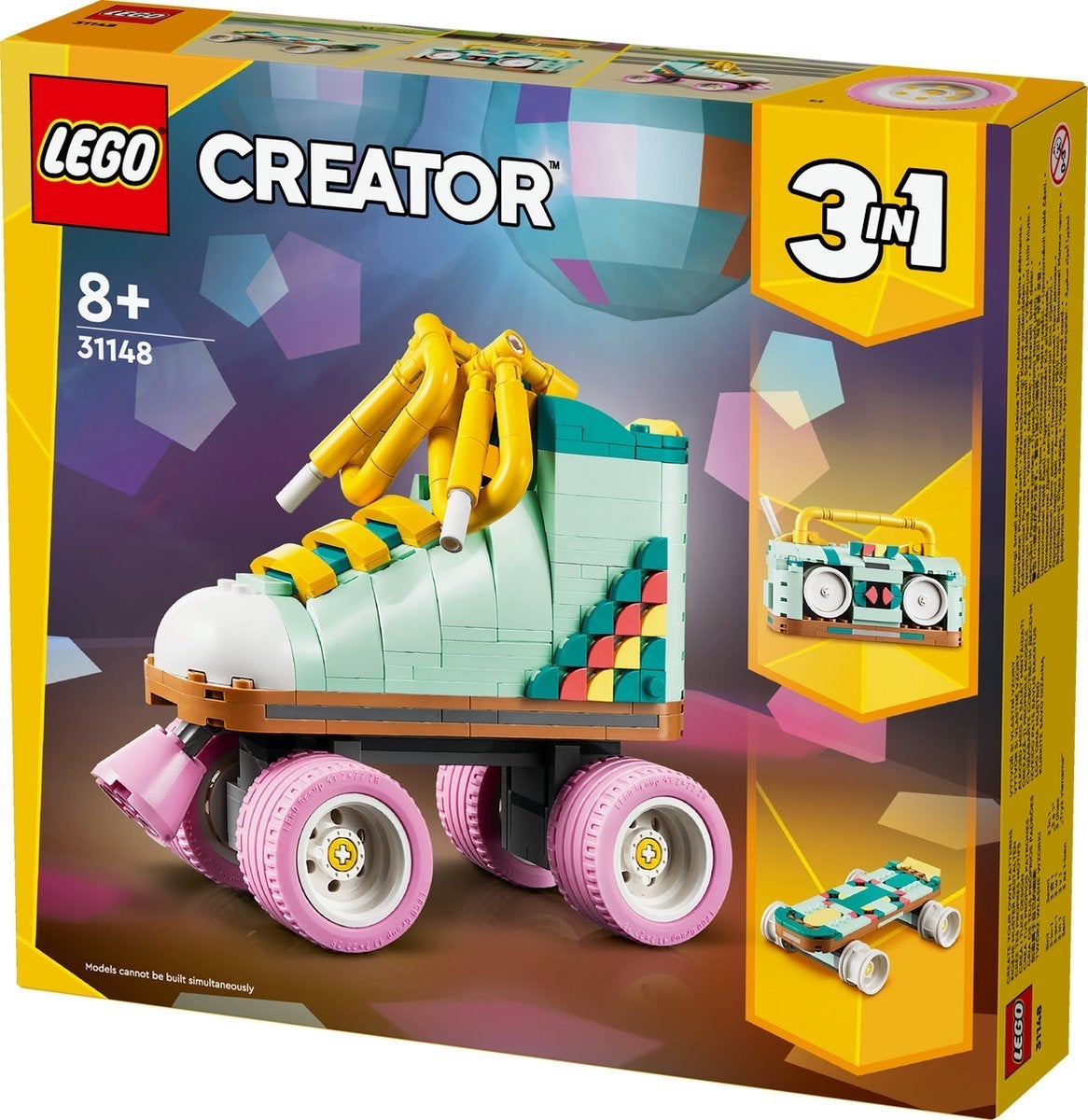 LEGO Creator 3in1 Retro Rolschaats (31148), Lego, Inclusief instructies, Ophalen of Verzenden, Zo goed als nieuw