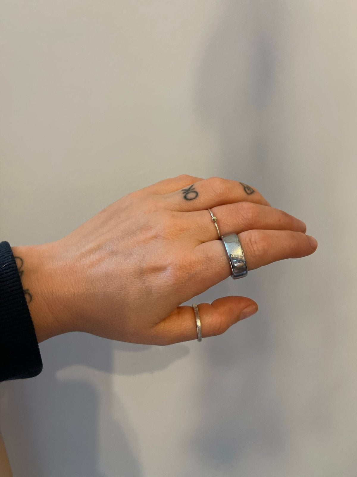 Oura Ring Gen 3 Horizon Zilver - Maat 8, Gebruikt, Ophalen of Verzenden, Waterdicht, Android
