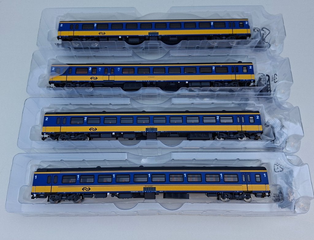 Piko NS set 4x ICR rijtuigen 97630 97631 97632 97633, Gelijkstroom, NS, Nieuw, Wagon