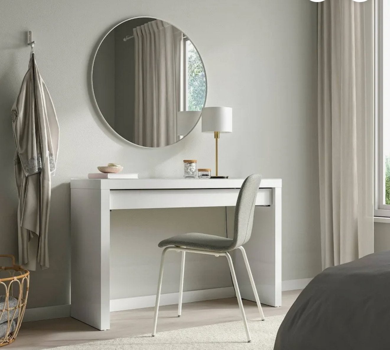 Ikea kaptafel/make-up tafel in goede staat, Ophalen, Gebruikt, 100 tot 150 cm, Minder dan 100 cm