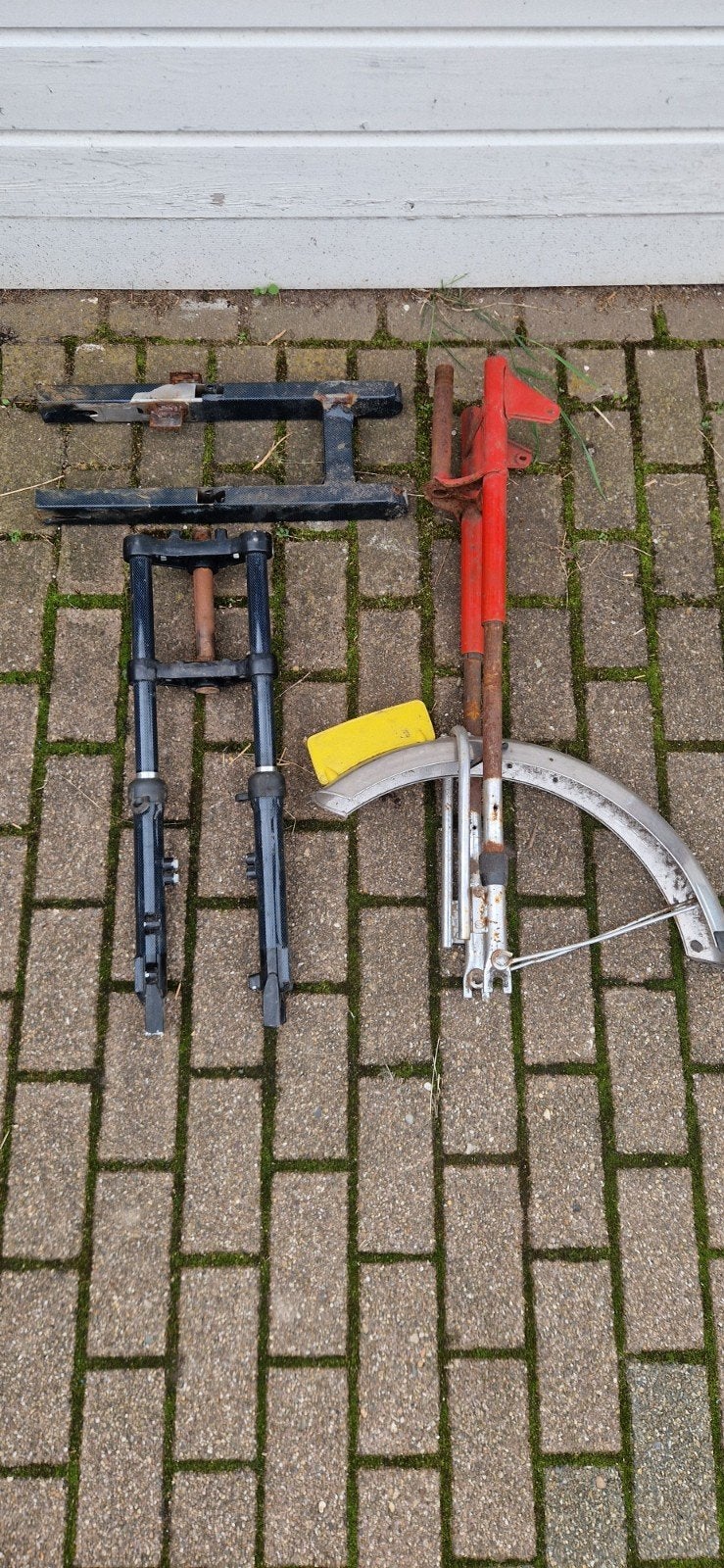 Puch Maxi race voorvorken en achterbrug, Fietsen en Brommers, Ophalen, Gebruikt, Overige typen