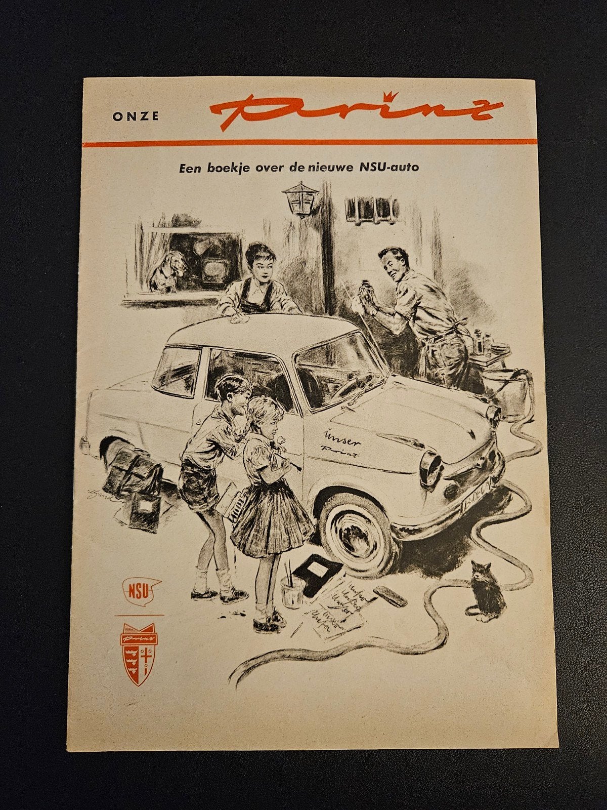 Brochure NSU Prinz / Sport Prinz  1959, Boeken, Auto's | Folders en Tijdschriften, Zo goed als nieuw, Overige merken, Ophalen of Verzenden