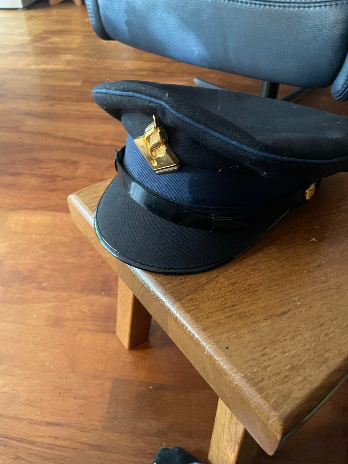 Vintage politie  pet - Authentiek Uniform Hoofddeksel, Ophalen of Verzenden