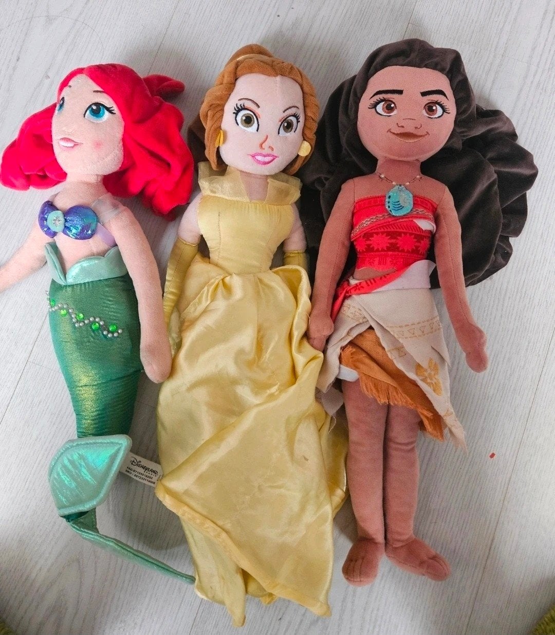 Set van 3 originele Disney prinsessen knuffels, Ophalen of Verzenden, Gebruikt, Overige typen