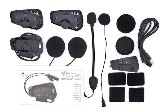 Cardo Freecom 4x Duo - 1 jaar oud, Motoren, Accessoires | Overige, Ophalen of Verzenden, Zo goed als nieuw