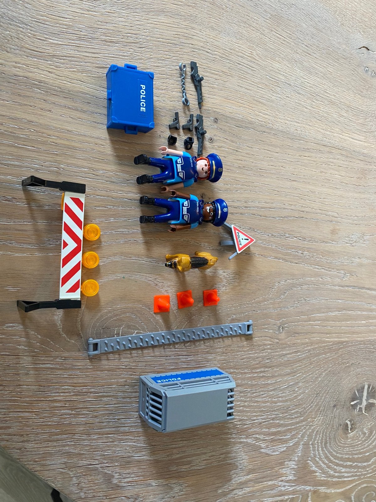 Playmobil wegafzetting politie, Gebruikt, Complete set, Ophalen of Verzenden, City action