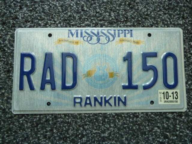 Kentekenplaat licenseplate Mississippi Lucille Guitar 2 USA, Verzenden, Gebruikt, Auto's