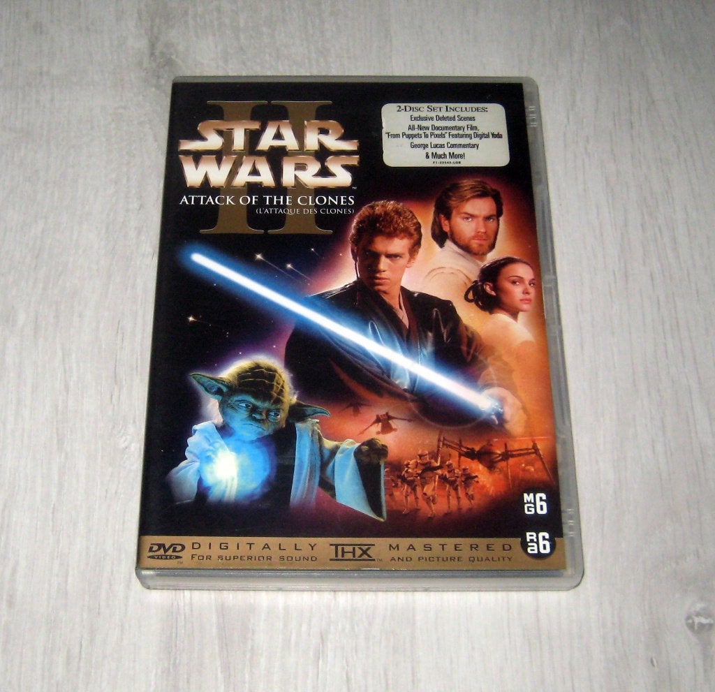 Star Wars Attack of the Clones 2 Disc edition DVD, Vanaf 12 jaar, Verzenden, Gebruikt, Science Fiction