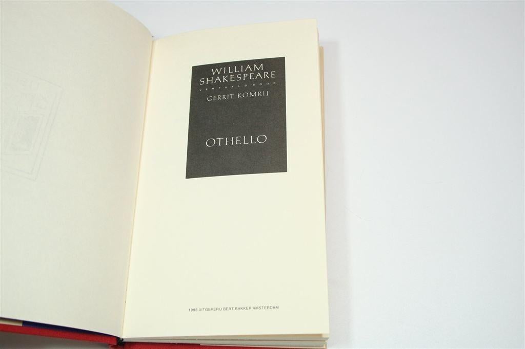 Othello — William Shakespeare & Gerrit Komrij, Boeken, Ophalen of Verzenden, Gelezen