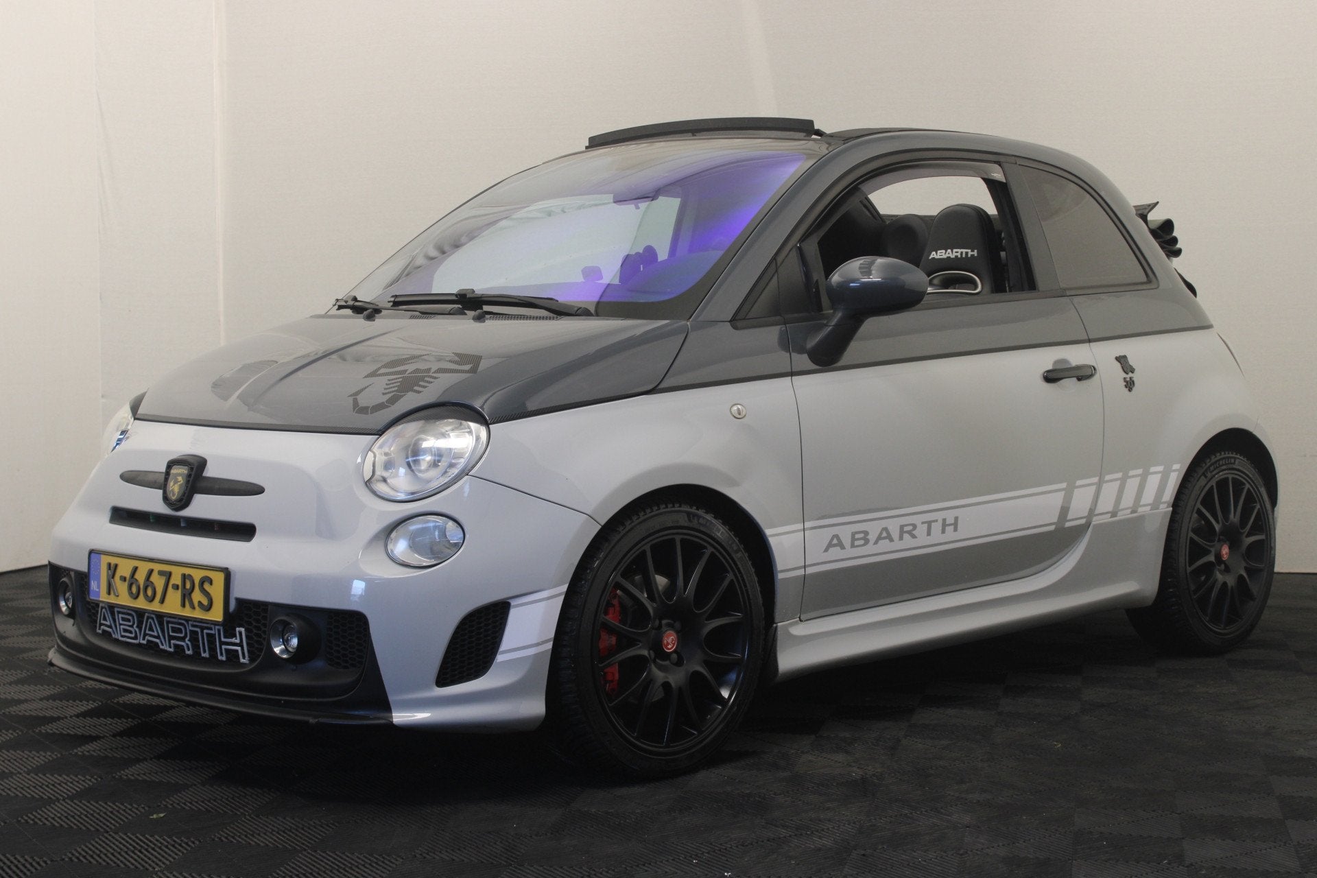 Fiat 500C 1.4-16V Abarth (bj 2011, automaat), Auto's, Euro 5, 15 km/l, Zwart, 4 cilinders