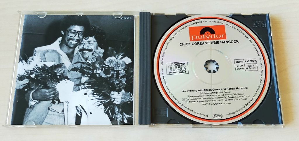 Chick Corea & Herbie Hancock - An Evening With CD 1979, Ophalen of Verzenden, Zo goed als nieuw, Jazz