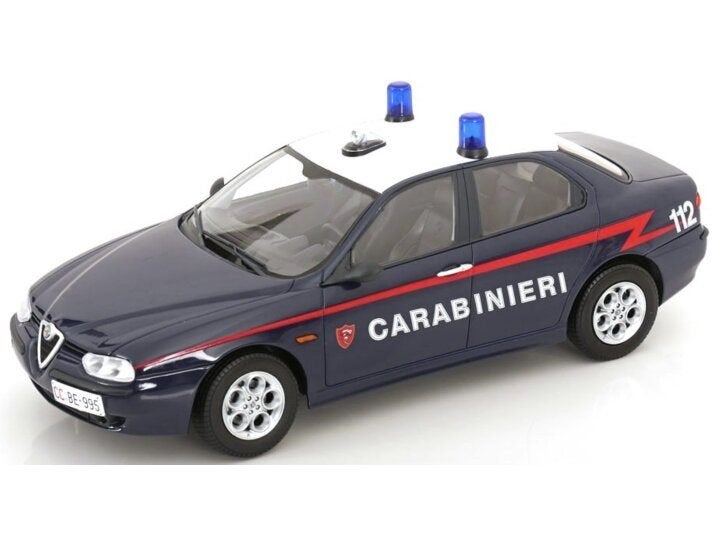Alfa romeo 156 1998 Carabinieri polizia italy triple 9 1:18, Ophalen, Nieuw, Auto, Overige merken