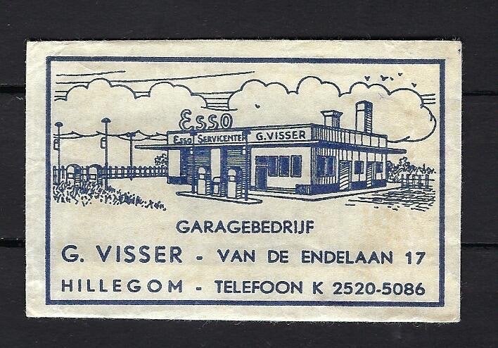 738 Hillegom garagebedrijf G. VISSER, Ophalen of Verzenden, Nederland