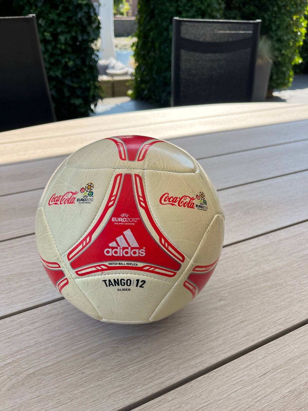 Adidas Tango 12 Glider Euro 2012 Coca Cola voetbal, Ophalen of Verzenden, Gebruikt, Overige typen