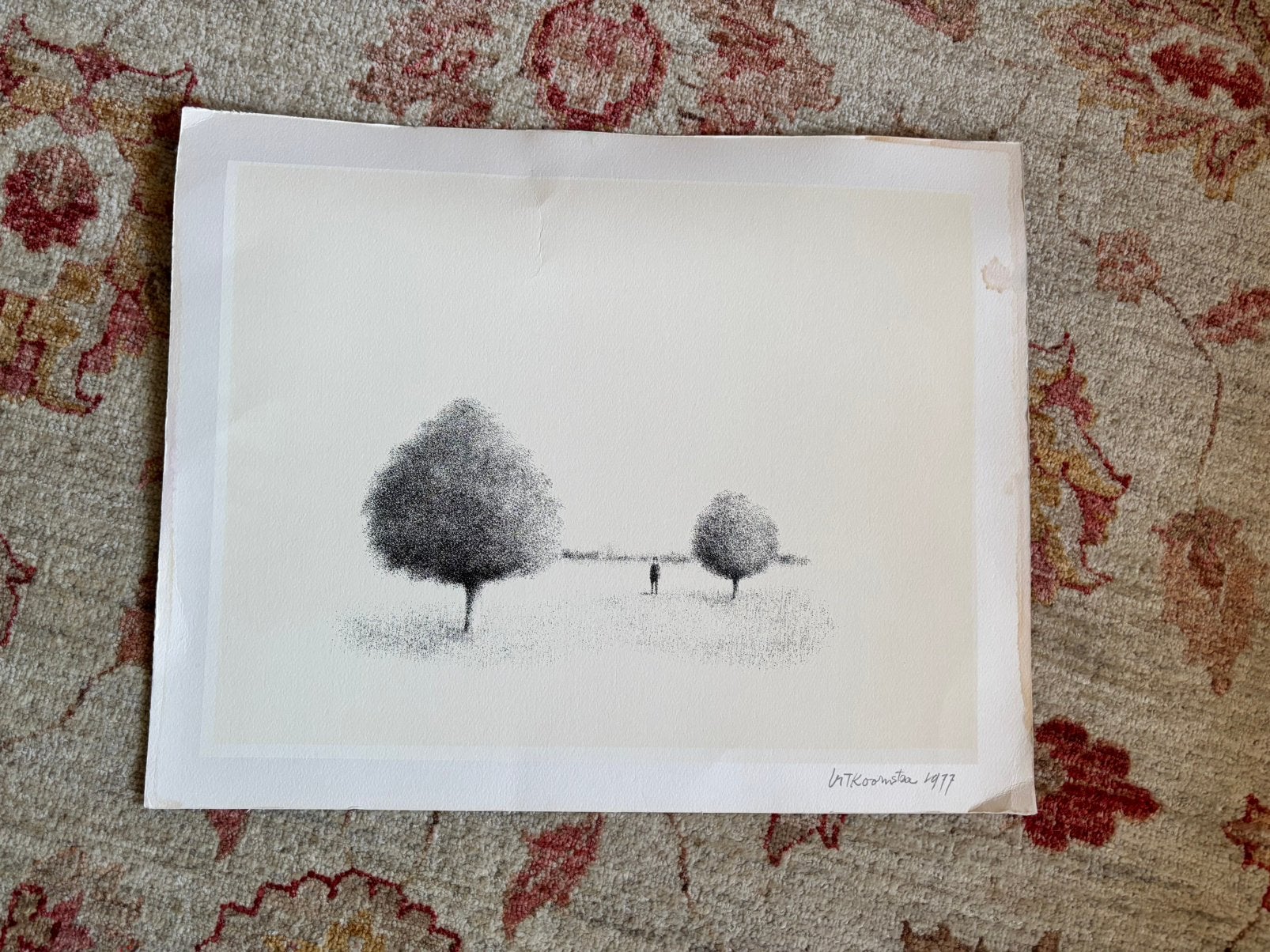 Lithografie van Metten T. Koornstra 1977, Ophalen
