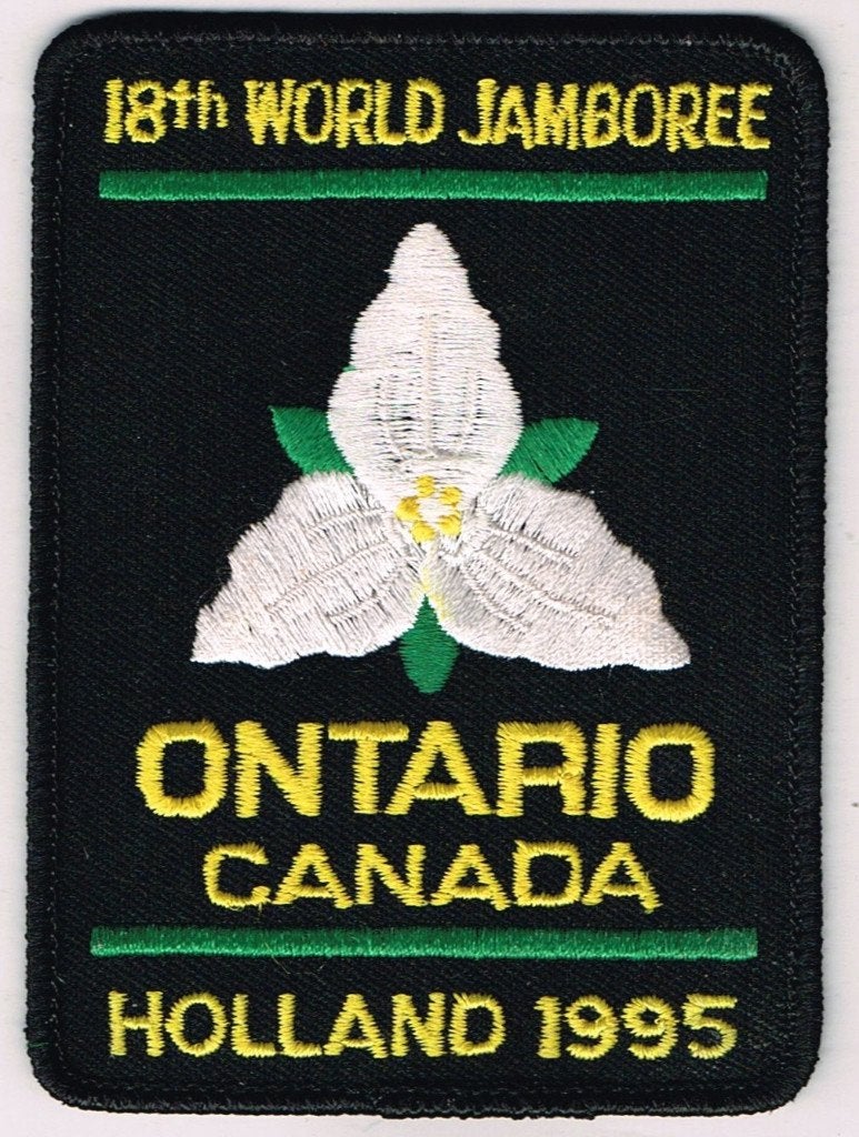 scouting Wereld Jamboree 1995 CANADA ONTARIO badge, Verzamelen, Ophalen of Verzenden, Nieuw, Embleem, Speld of Insigne