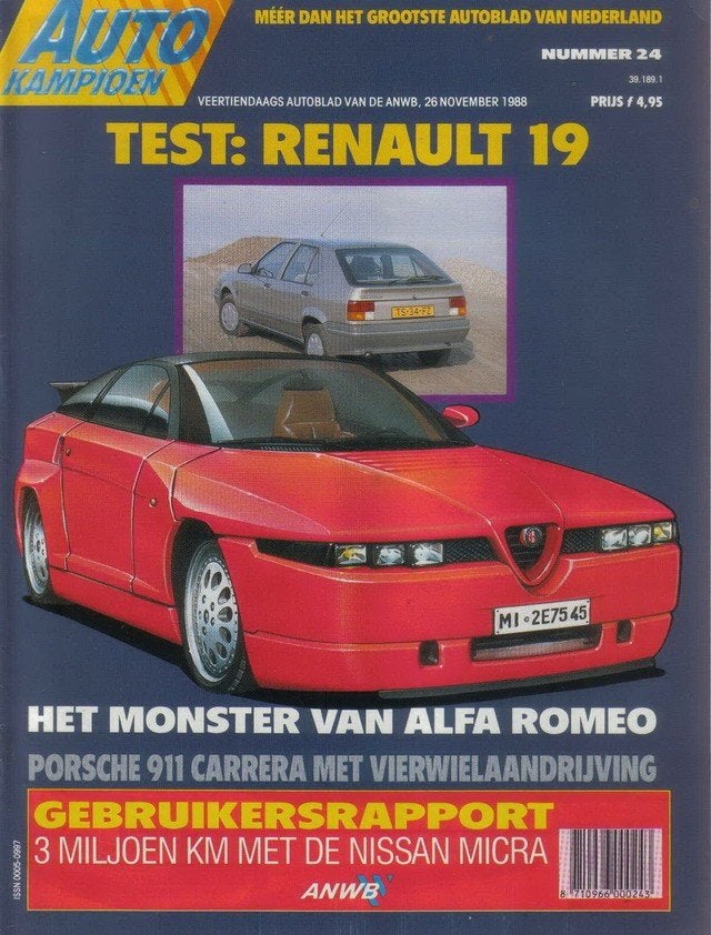 Autokampioen 24 1988 : Mercedes Benz 190D - Renault 19 GTS, Ophalen of Verzenden, Gelezen, Algemeen