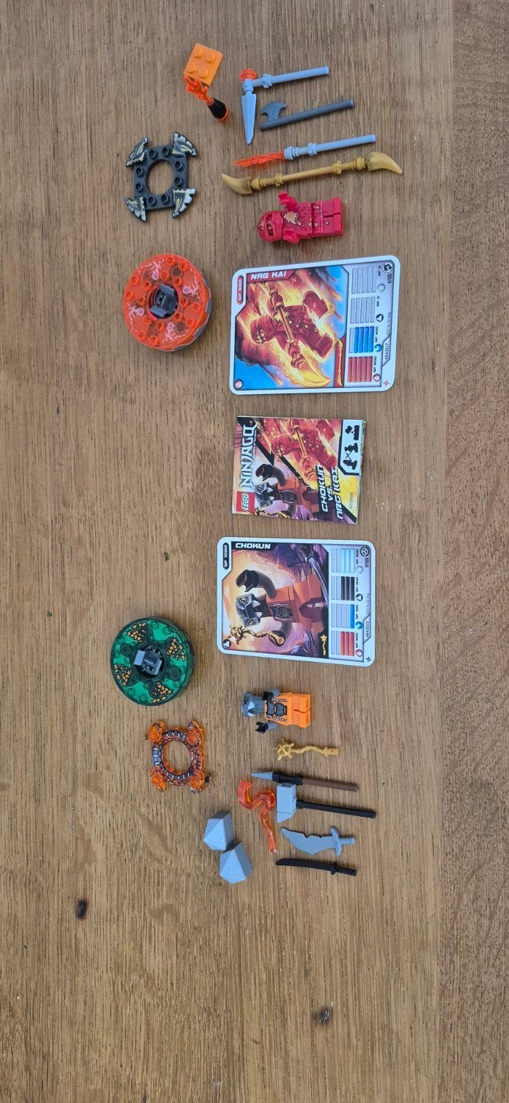 LEGO Ninjago Chokun VS NRG Kai met Karakterkaarten, Ophalen of Verzenden