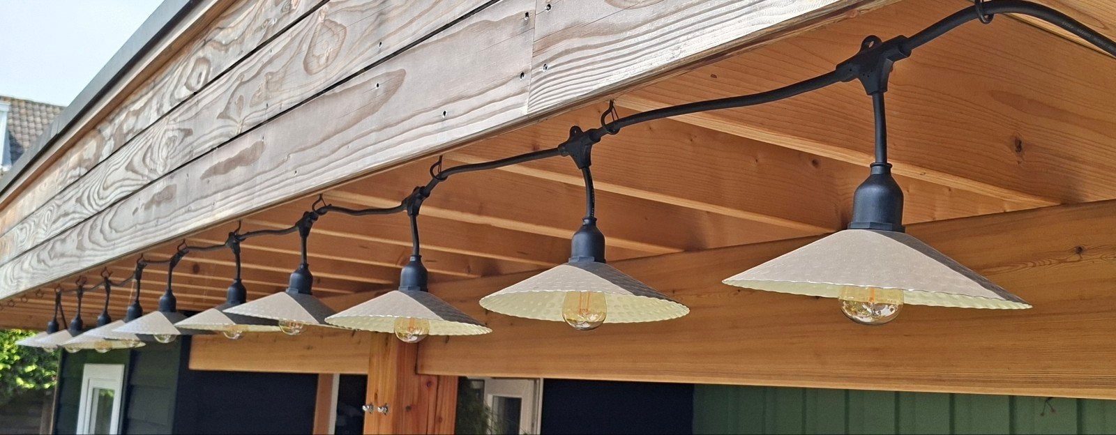 Vinty Light LED Lichtslinger - 6m, IP64, 10 Amber Lampen, Ophalen, Overige materialen, Minder dan 50 watt, Hanglamp