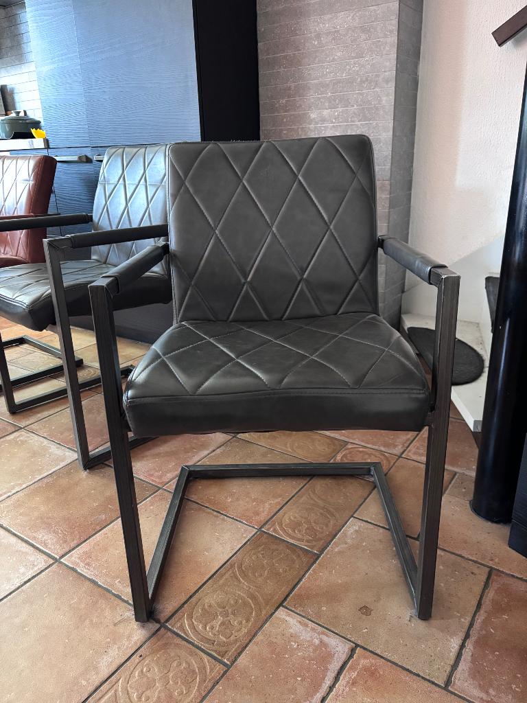 Eetkamerstoelen, Ophalen, Gebruikt, Overige kleuren, Leer