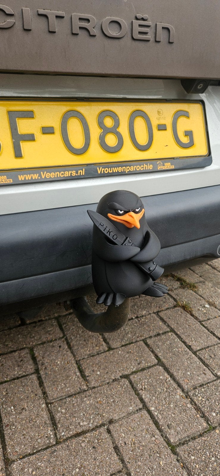 Trekhaakdop Piko de Pinguïn met mes, Ophalen of Verzenden