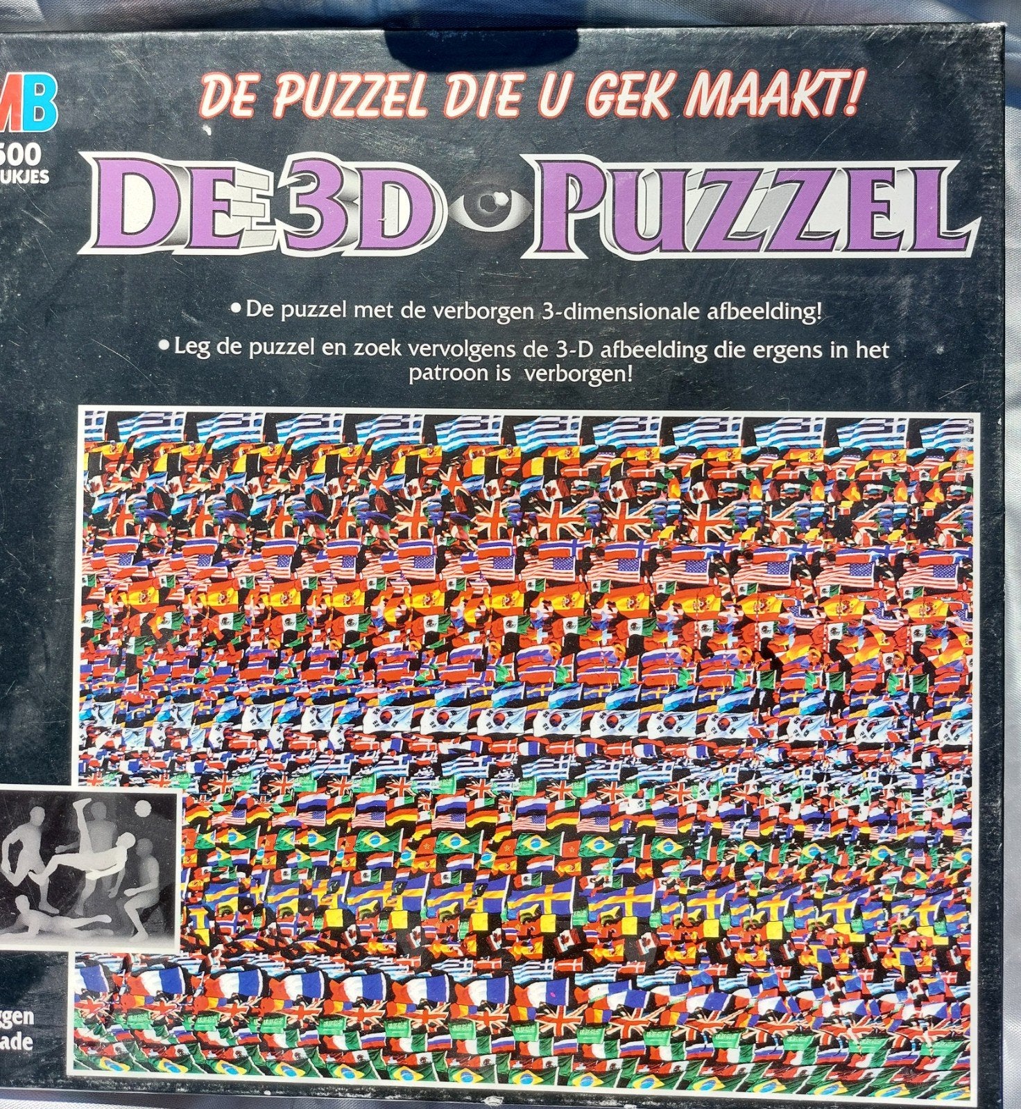 MB De 3D Puzzel - De puzzel die u gek maakt!, Ophalen of Verzenden, Minder dan 500 stukjes, Gebruikt, Rubik's of 3D-puzzel