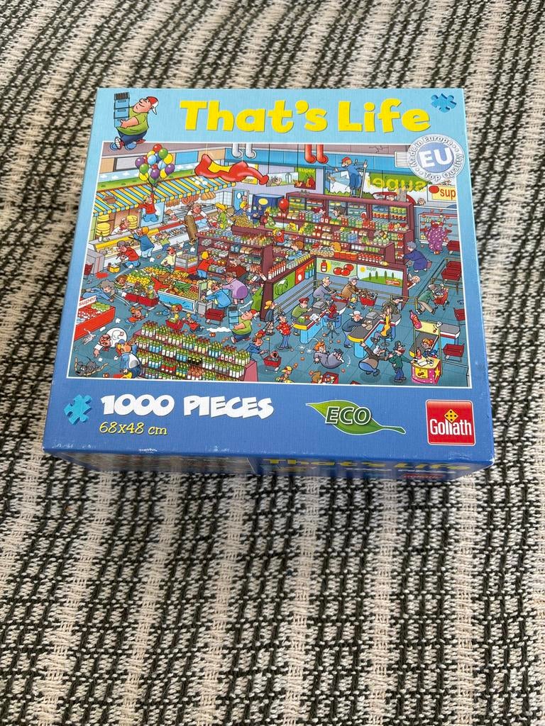 That's Life 1000 Stukjes Legpuzzel Goliath ECO, Ophalen of Verzenden, 500 t/m 1500 stukjes, Zo goed als nieuw, Legpuzzel