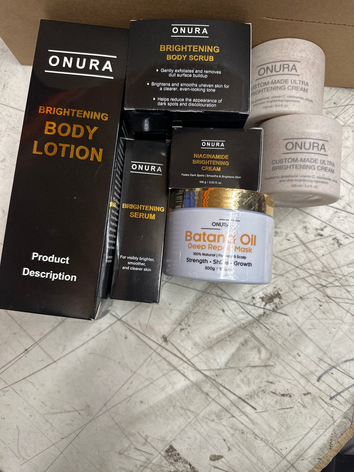Onura Huidverzorgingsset: Bodylotion, Scrub, Crèmes & Masker, Sieraden, Tassen en Uiterlijk, Uiterlijk | Lichaamsverzorging, Bodylotion, Crème of Olie