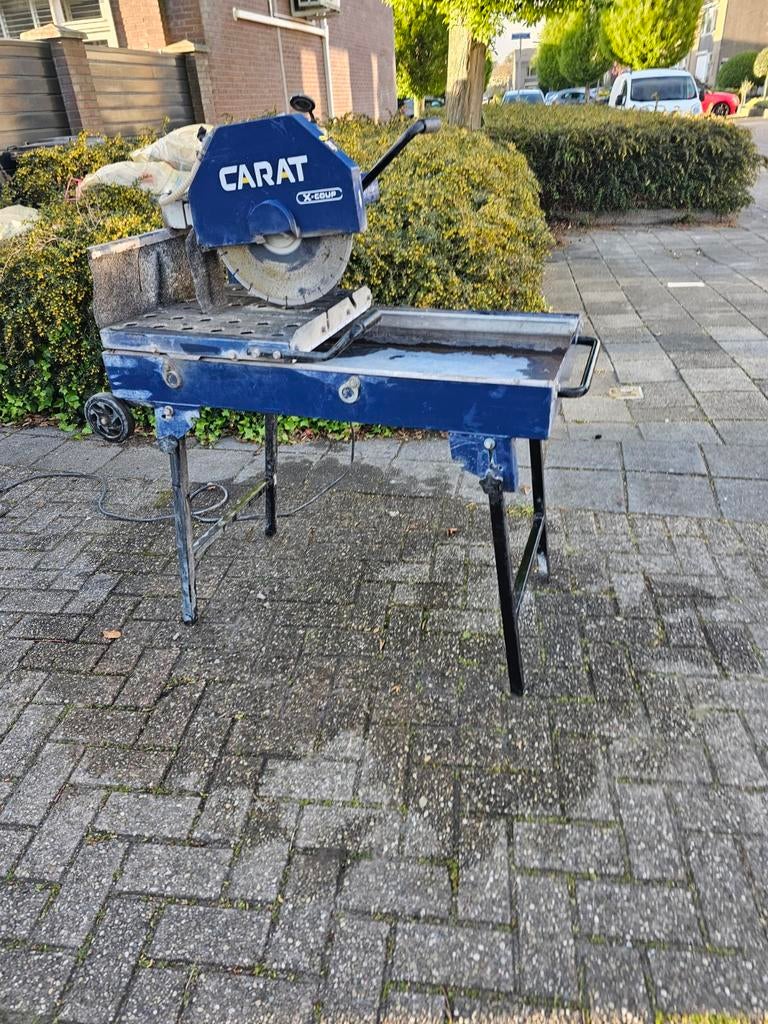 Carat tegelzaag/steenzaag - Professionele kwaliteit, Gebruikt, 70 mm of meer, Overige typen, Ophalen of Verzenden
