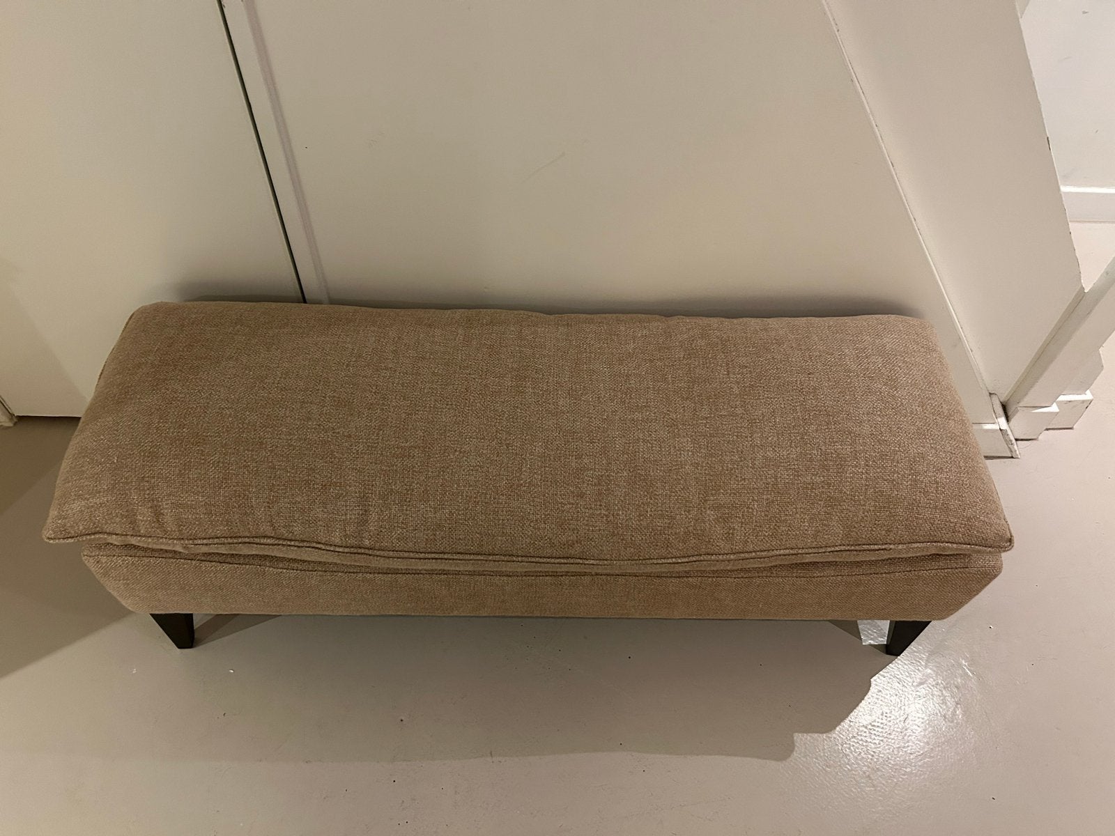 Luxe Hocker/Bankje bekleed met stof van Pierre Frey, 50 tot 75 cm, Ophalen of Verzenden, Zo goed als nieuw, 100 tot 125 cm
