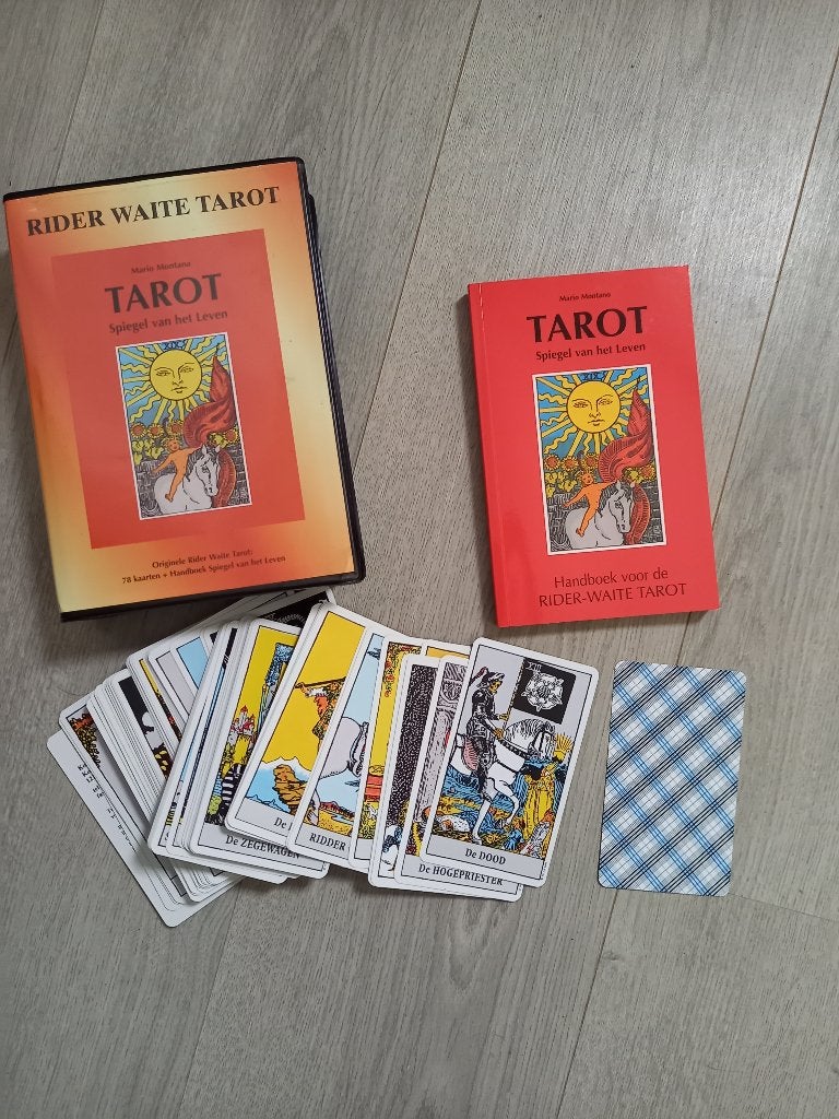 Rider Waite Tarot: Spiegel van het Leven - Kaarten en Boek, Verzenden, Zo goed als nieuw, Tarot of Kaarten leggen, Overige typen