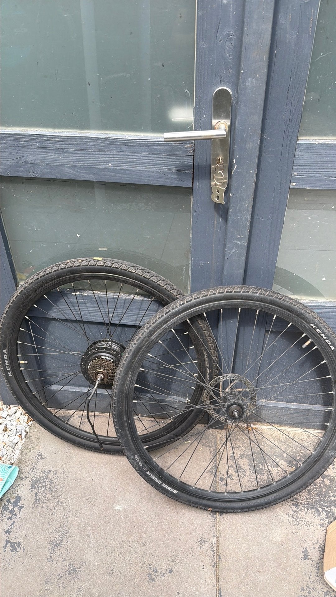 Ebike wielset / achterwiel Bafang motor (defect), Fietsen en Brommers, Fietsonderdelen, Ophalen, Gebruikt, Elektrische fiets, Motor
