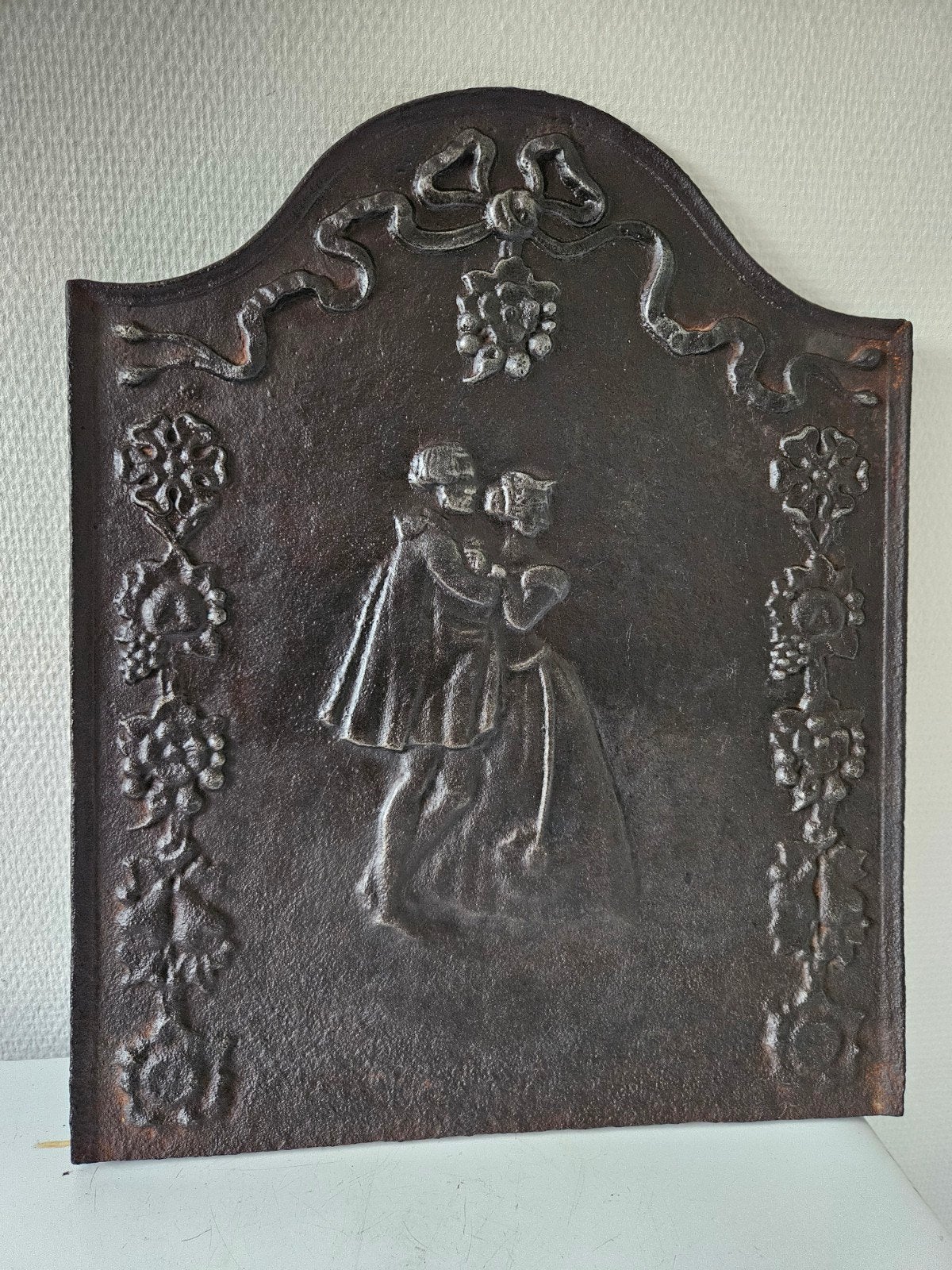 antieke haardplaat, Huis en Inrichting, Ophalen of Verzenden, Gebruikt, Vrijstaande haard, Houthaard