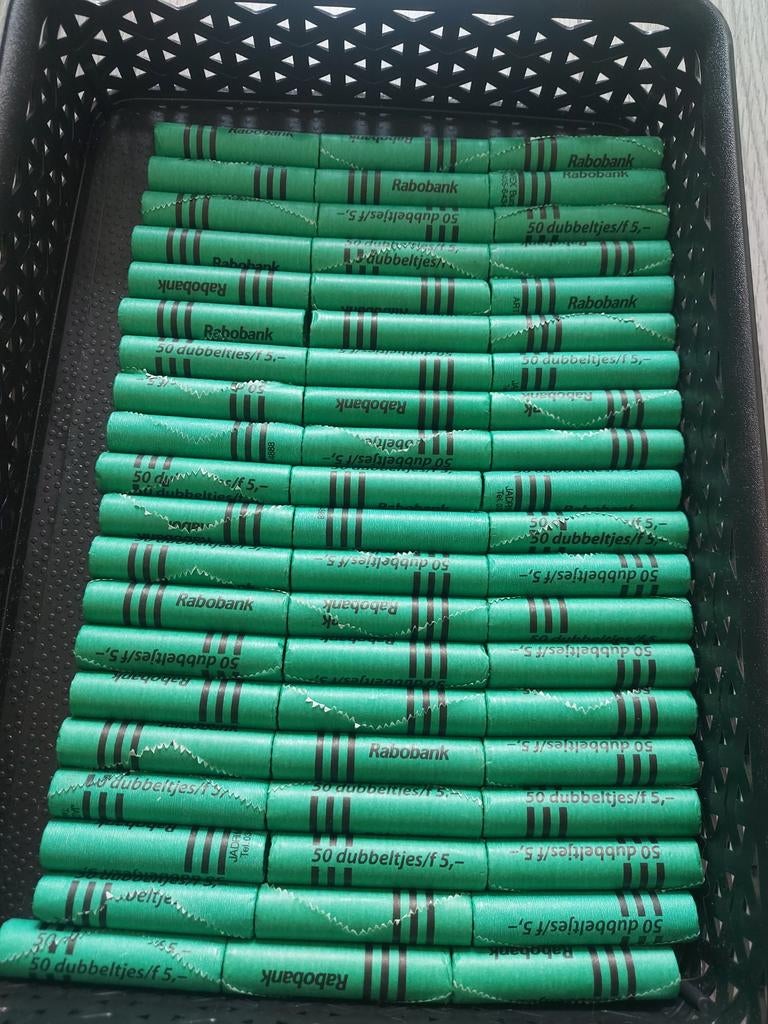 60 x rolletjes 10 cent gulden tijdperk. Totaal 3000 stuks, Ophalen of Verzenden, Koningin Wilhelmina, 10 cent